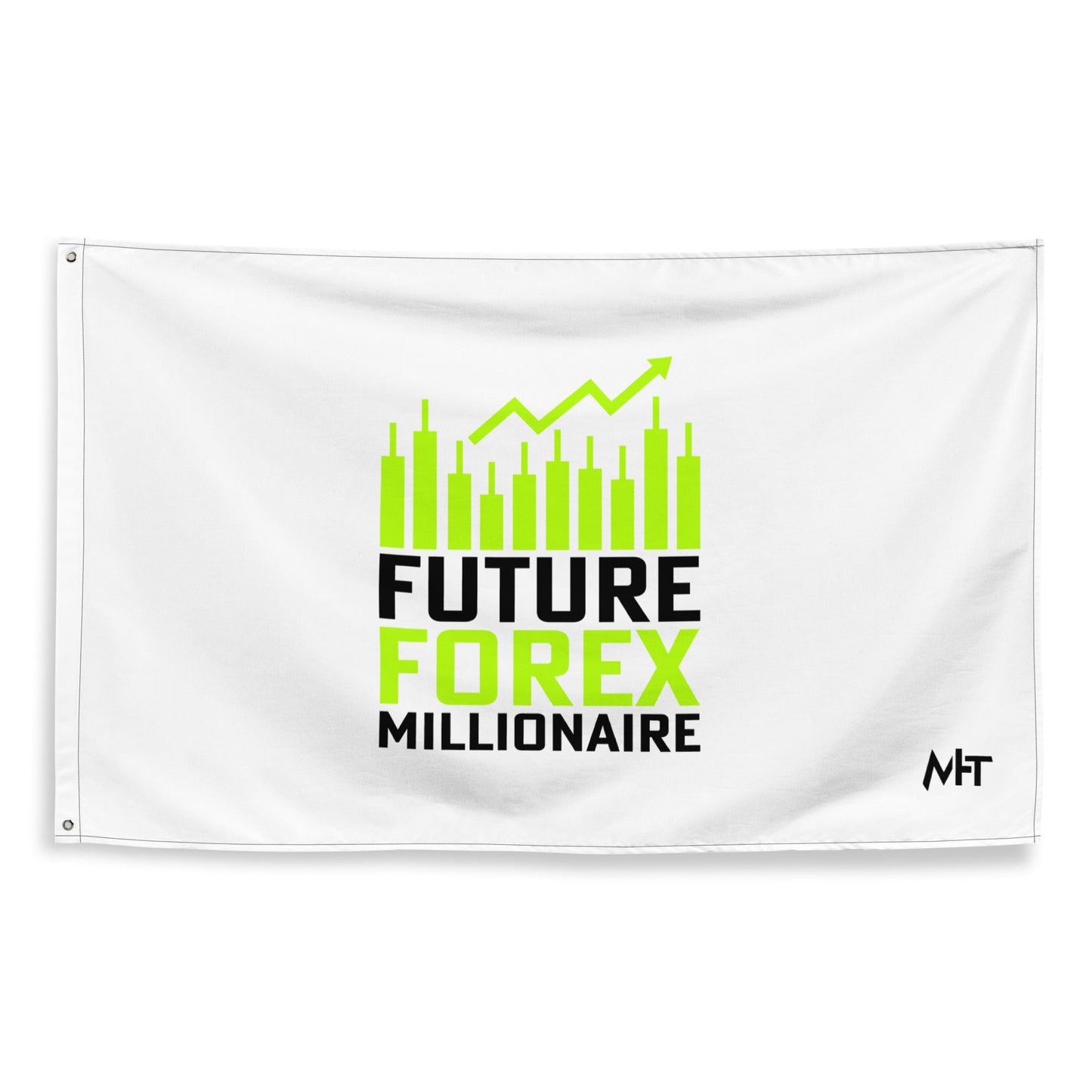 Future Forex Millionaire in Dark Text - Flag by DarkByteGear