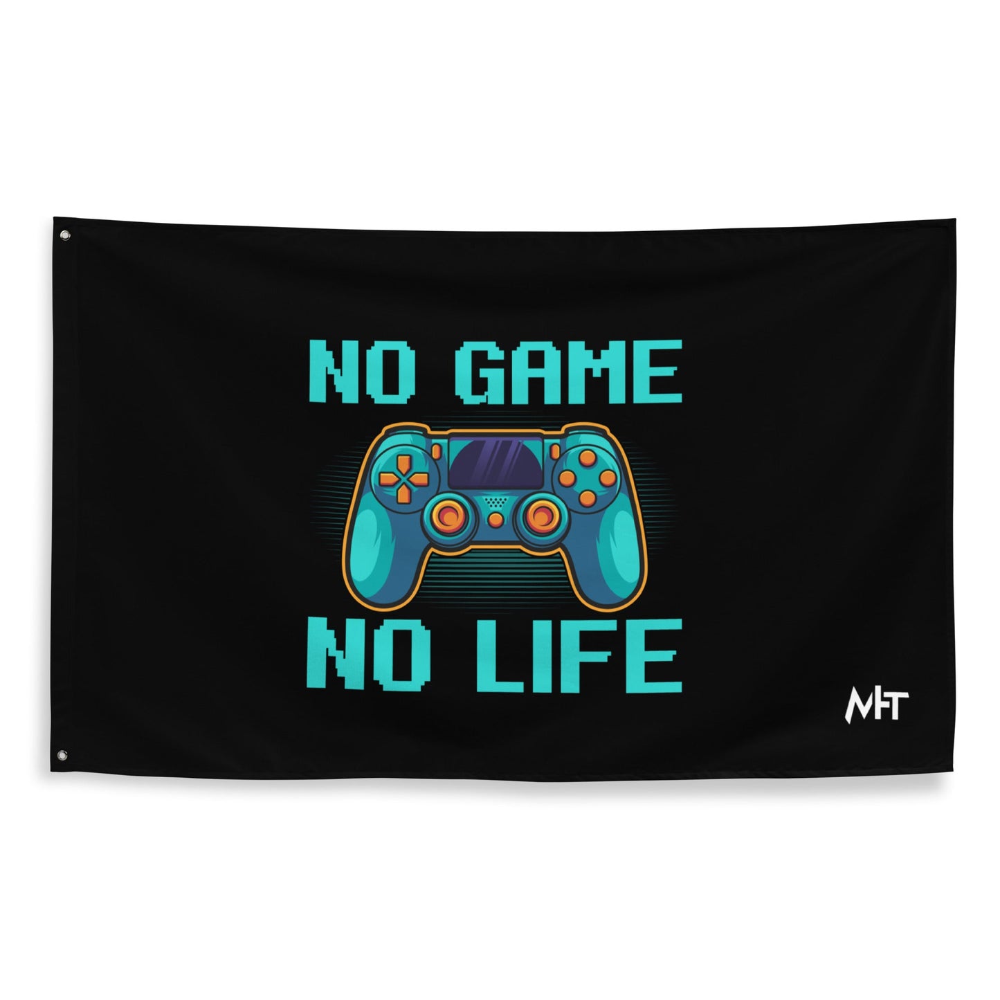 No Game; No Life - Flag by DarkByteGear