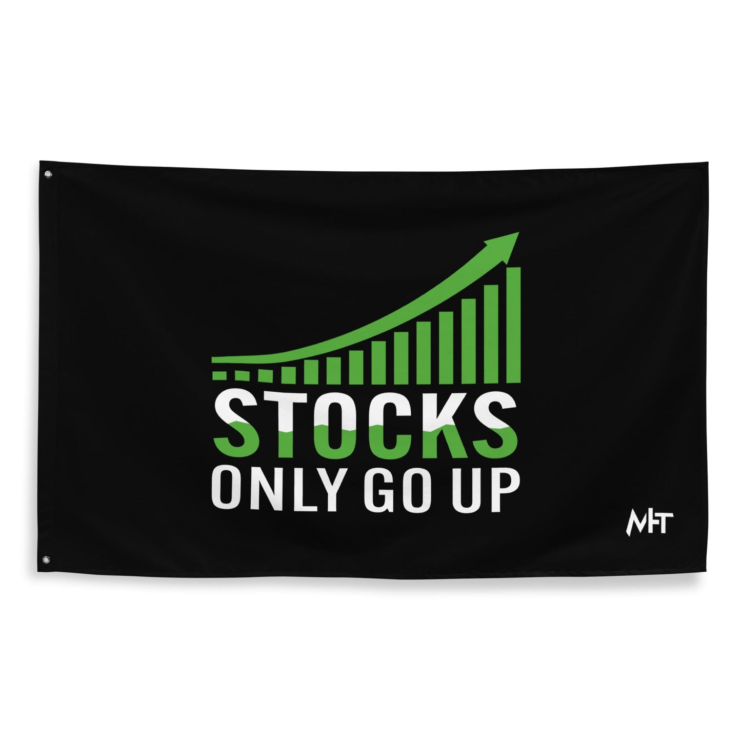 Stocks only Go up - Flag by DarkByteGear