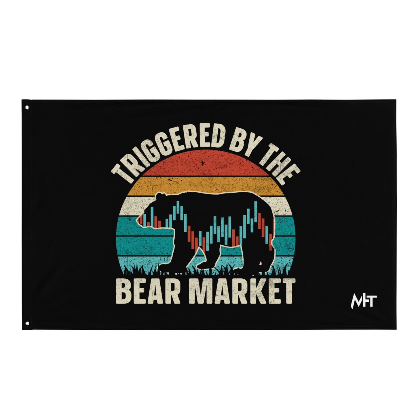 Triggered by the Bear Market - Flag by DarkByteGear
