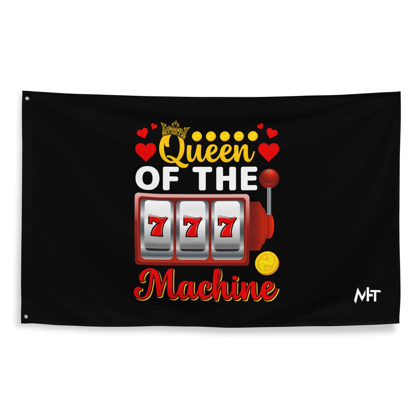 Queen of the Machine 777 - Flag by DarkByteGear