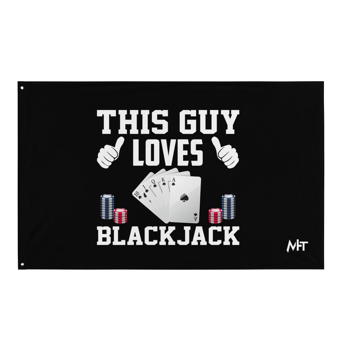 This Guy Loves Black Jack - Flag by DarkByteGear