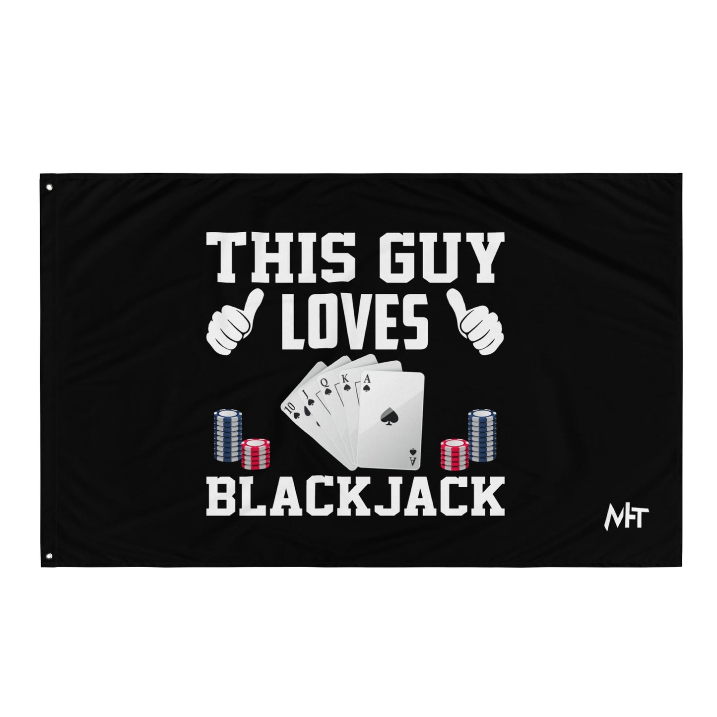 This Guy Loves Black Jack - Flag by DarkByteGear