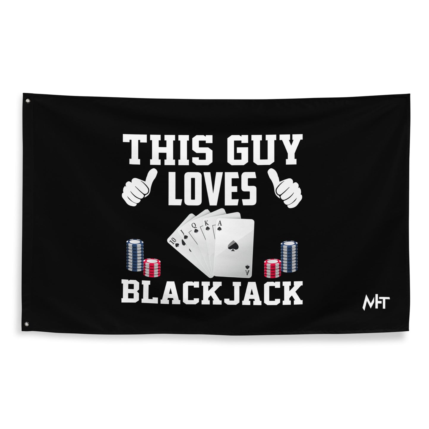 This Guy Loves Black Jack - Flag by DarkByteGear