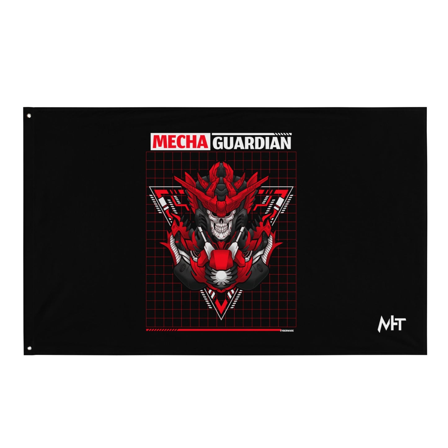 Red Mecha Guardian - Flag by DarkByteGear