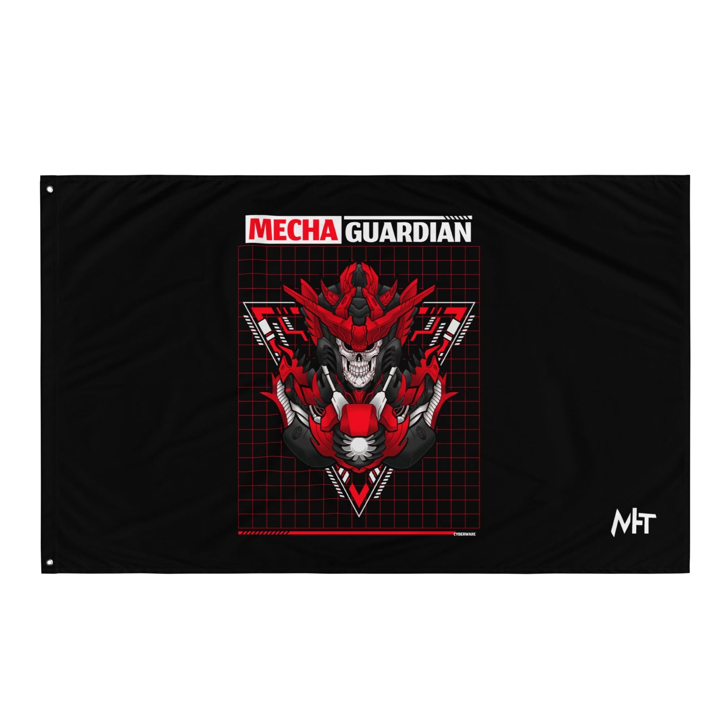 Red Mecha Guardian - Flag by DarkByteGear
