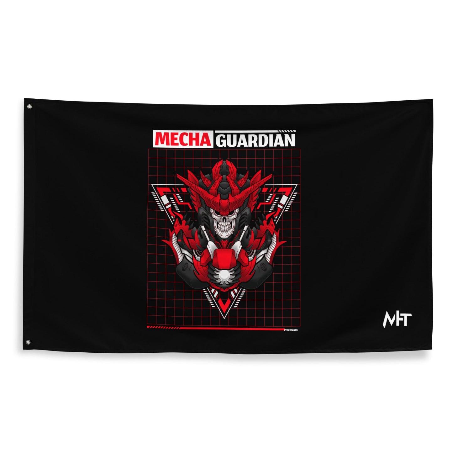 Red Mecha Guardian - Flag by DarkByteGear