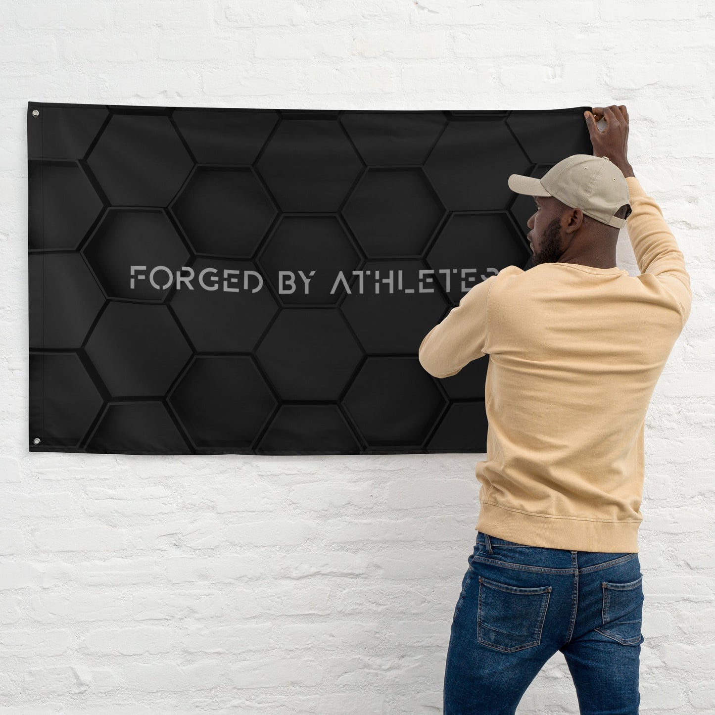 Forged by Athletes - Flag by DarkByteGear