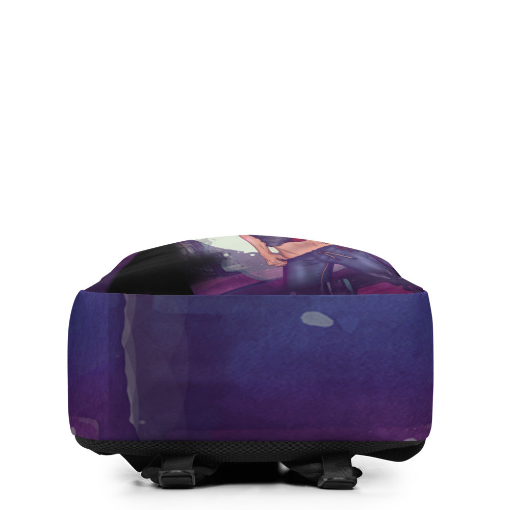 CyberWare Mecha Girl - Minimalist Backpack by DarkByteGear