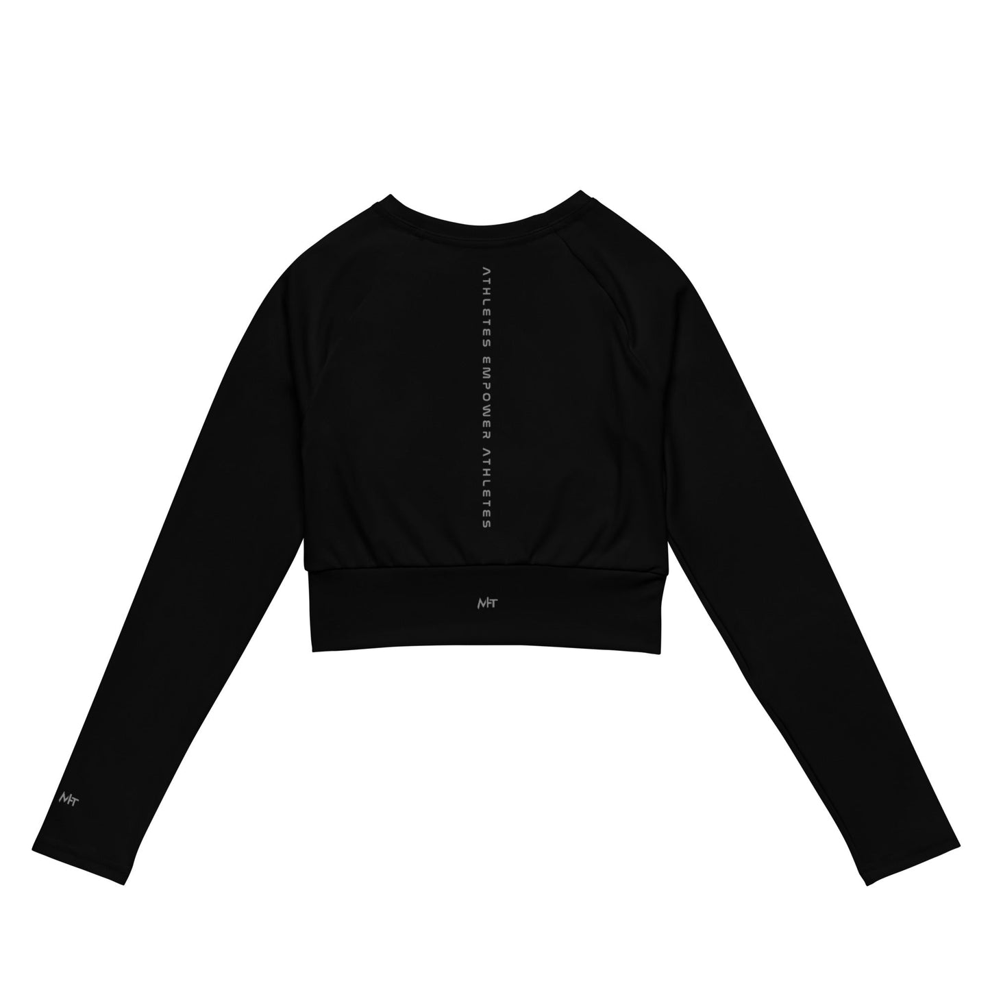Athletes Empower Athletes - Long-sleeve crop top by DarkByteGear