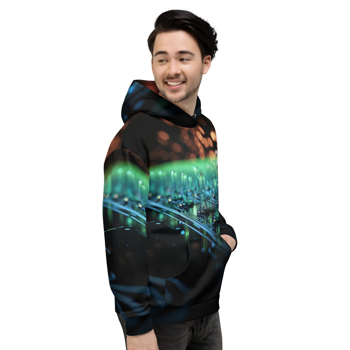 CyberTech Quantum GPU v4 - Unisex Hoodie by DarkByteGear