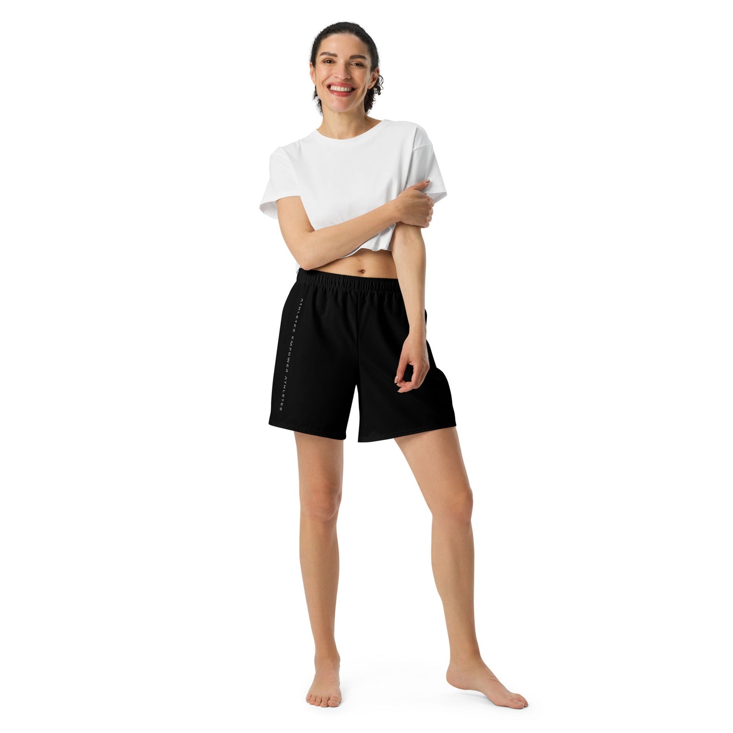 Athletes Empower Athletes - Unisex Athletic Long Shorts by DarkByteGear