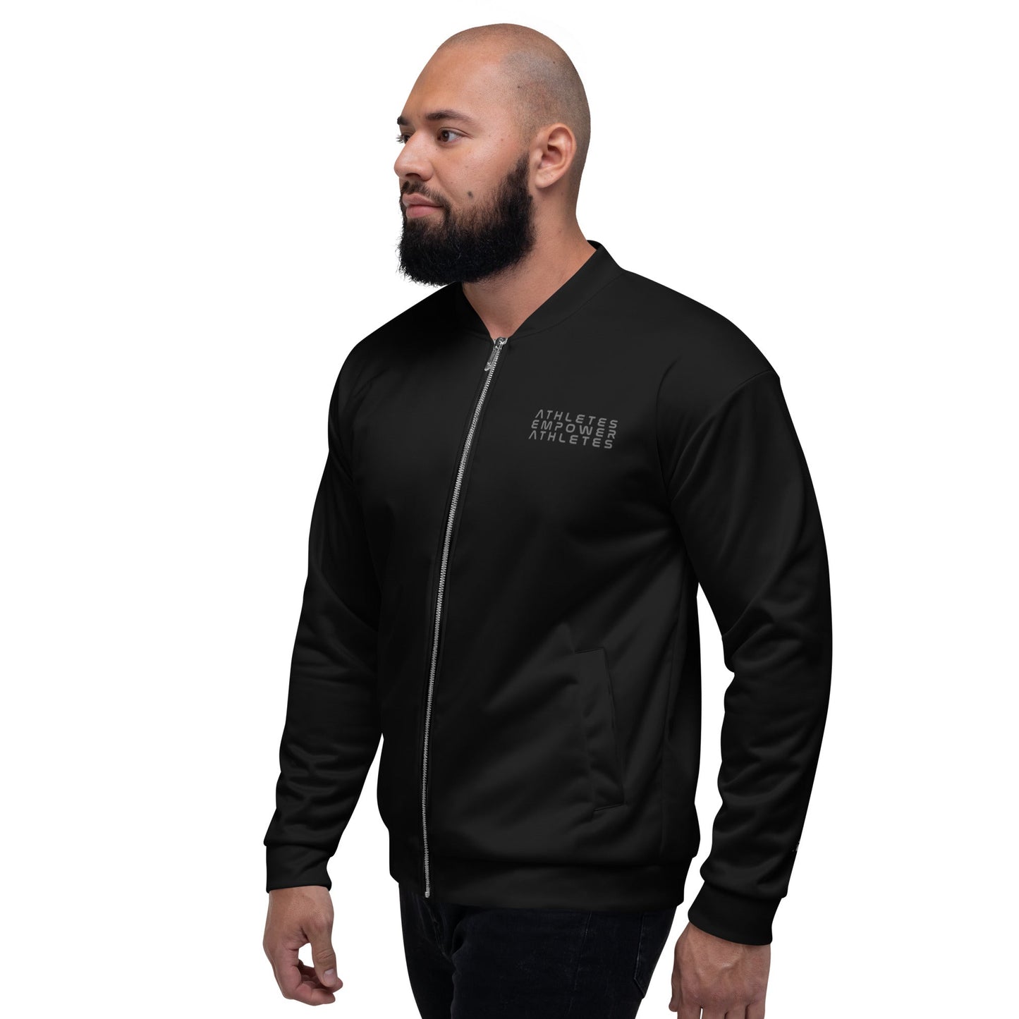 Athletes Empower Athletes - Unisex Bomber Jacket by DarkByteGear