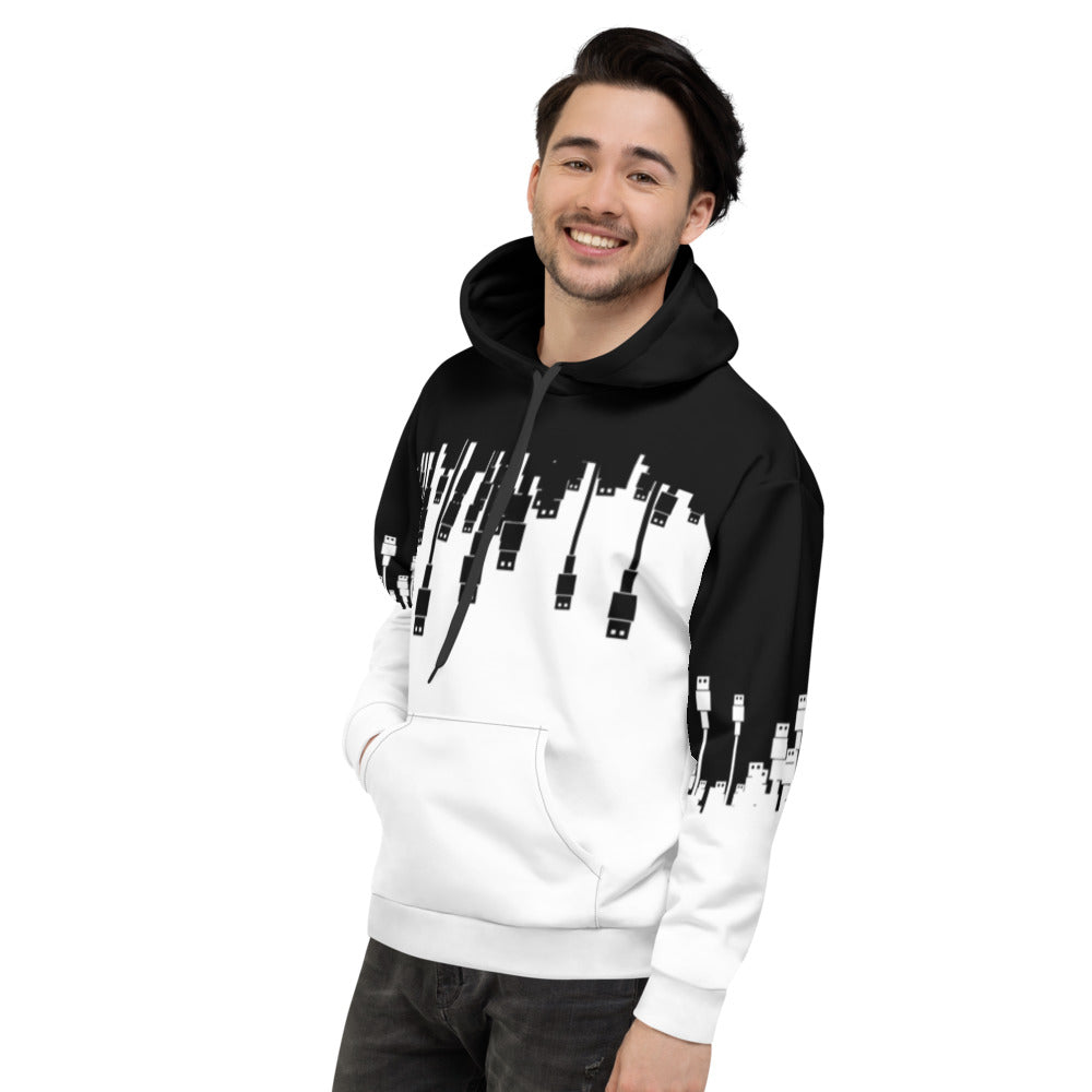 USB Ninja Cable Attack - Unisex Hoodie by DarkByteGear
