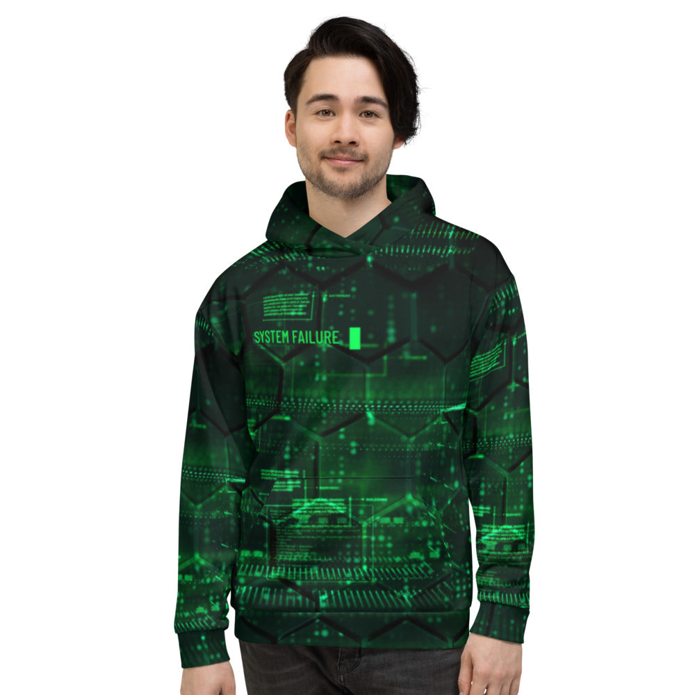 System Failure v1.0 - Unisex Hoodie by DarkByteGear