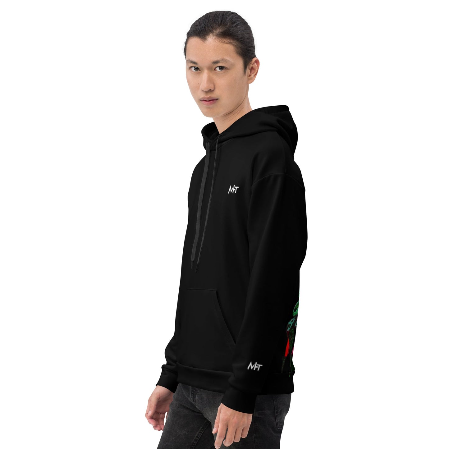 Cyberware assassin v16 - Unisex Hoodie (back print) by DarkByteGear
