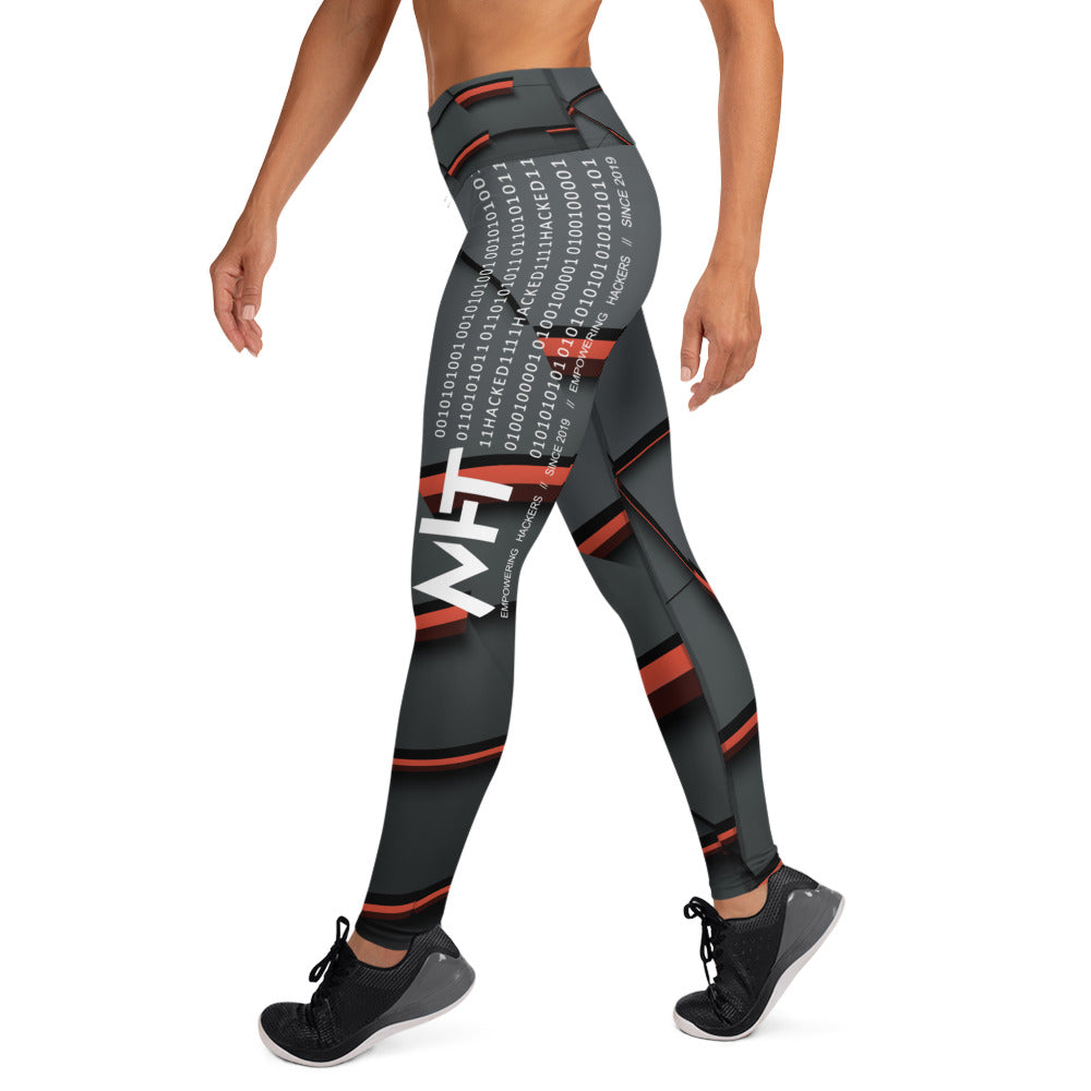 Cyber Security Red Team - Yoga Leggings by DarkByteGear