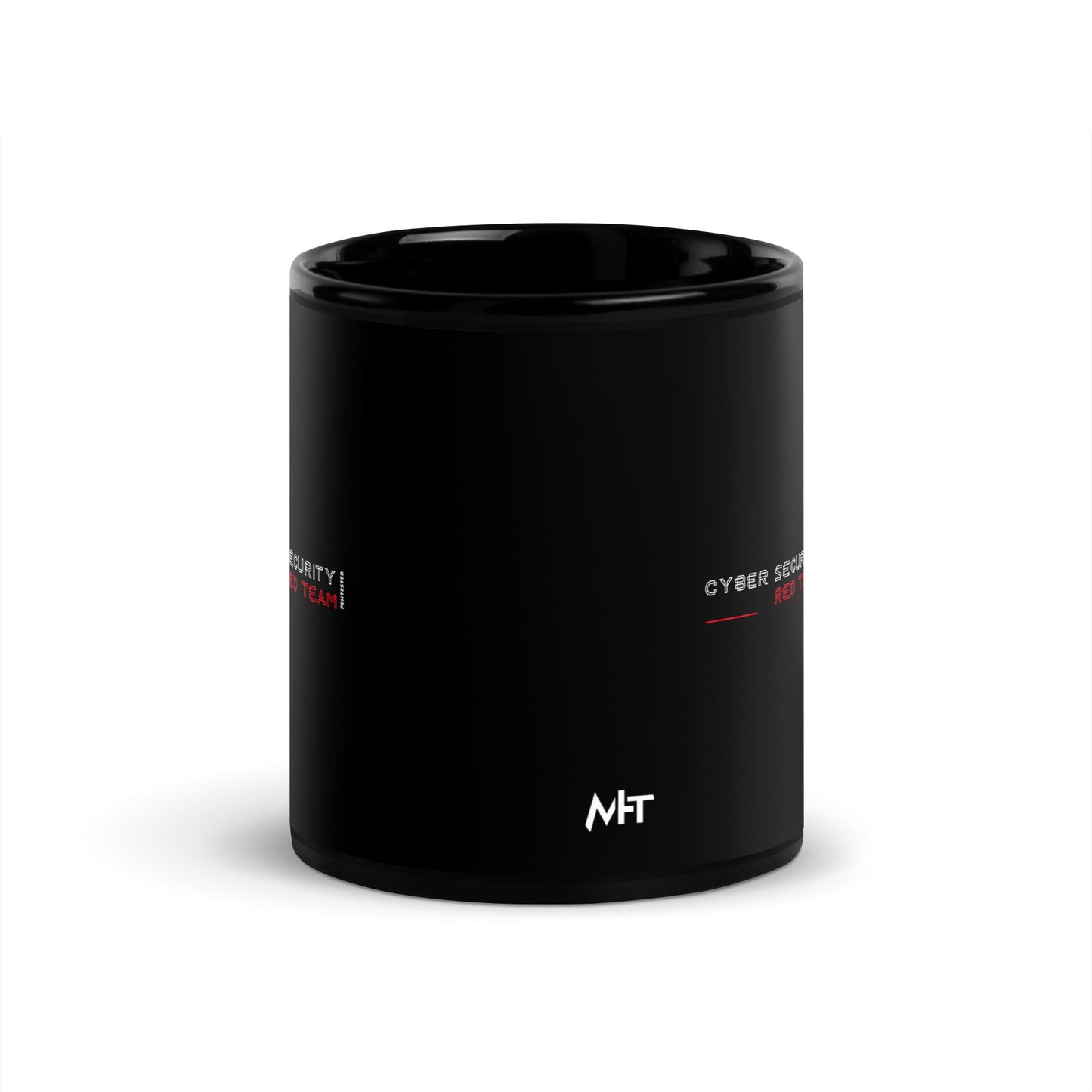 Cyber Security Red Team V2 - Black Glossy Mug by DarkByteGear