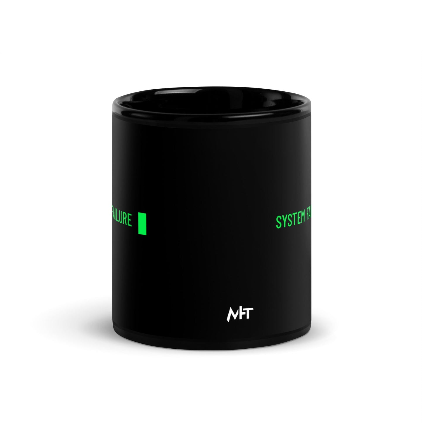 System Failure - Black Glossy Mug by DarkByteGear