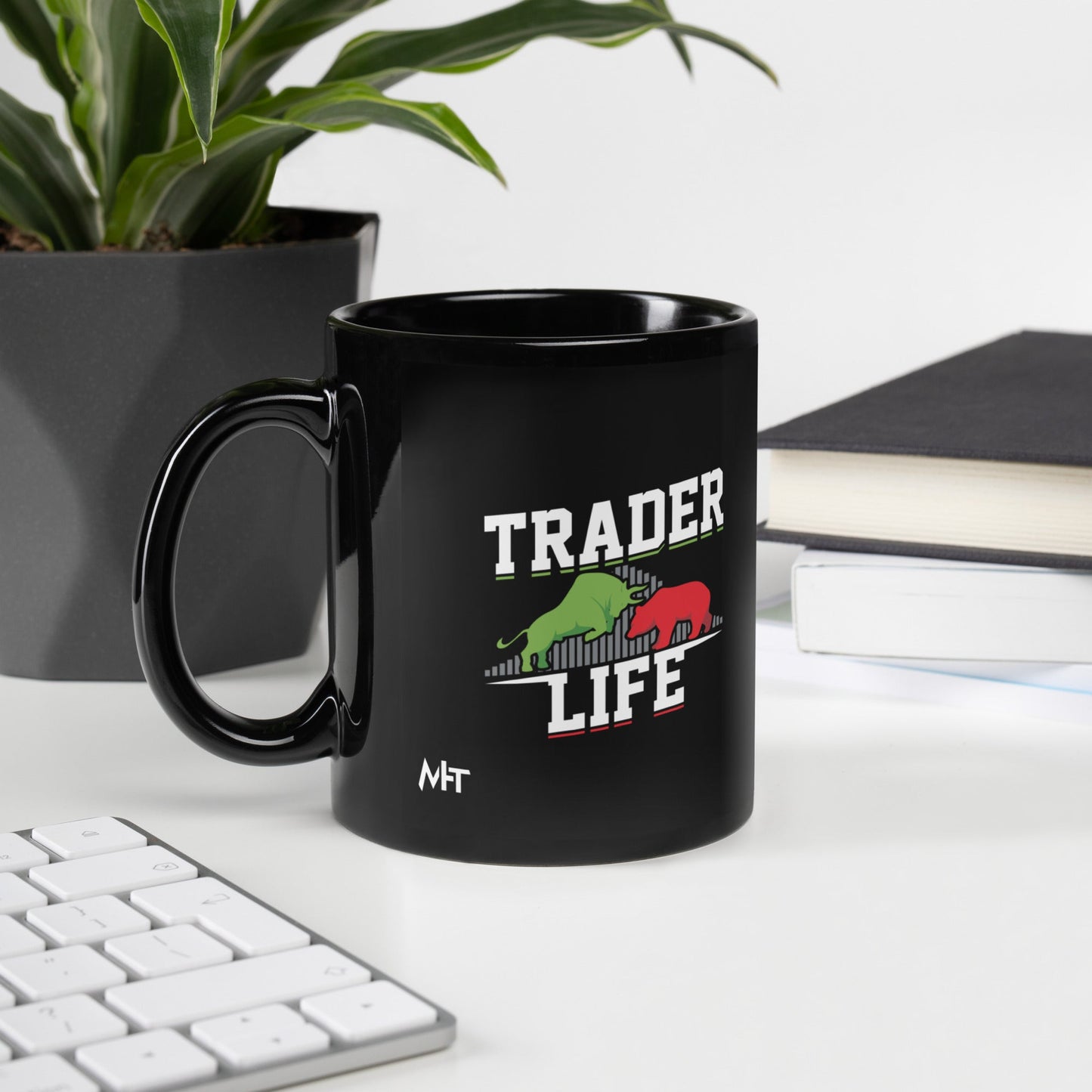 Trader life - Black Glossy Mug by DarkByteGear