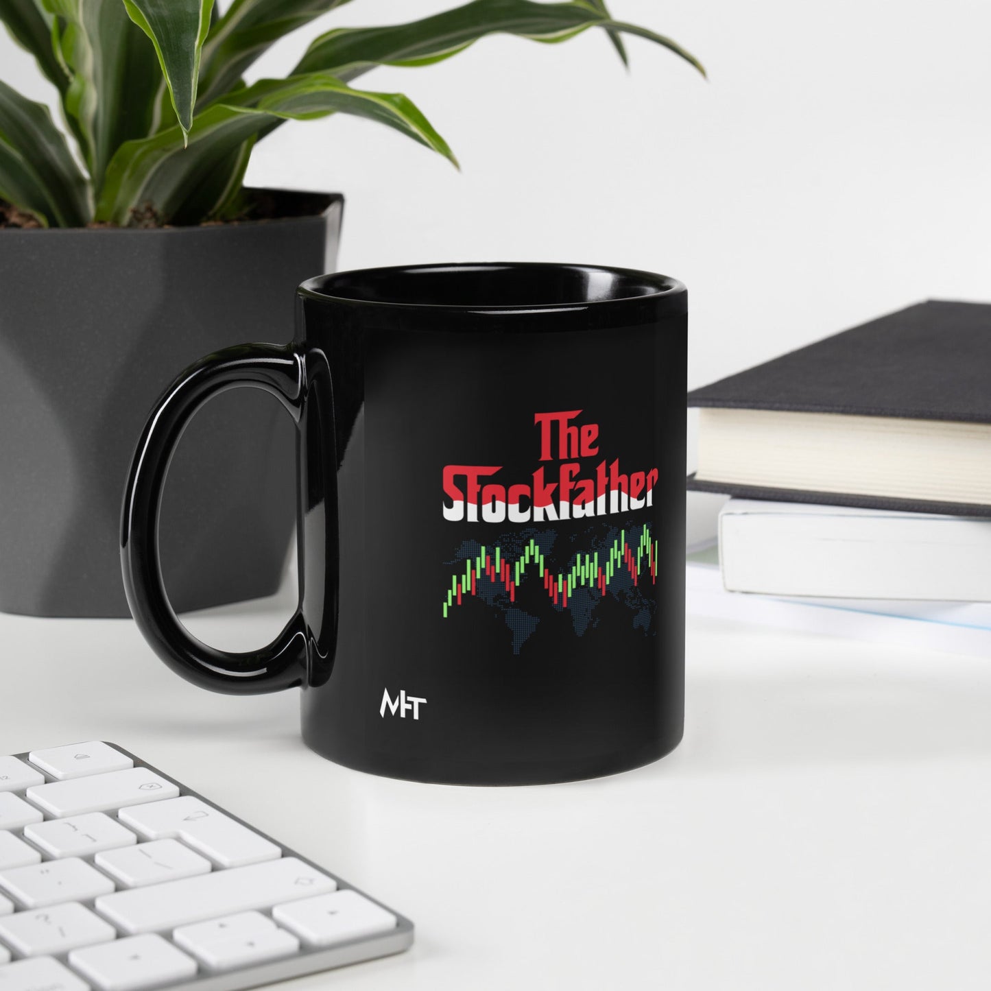 The Stockfather - Black Glossy Mug by DarkByteGear