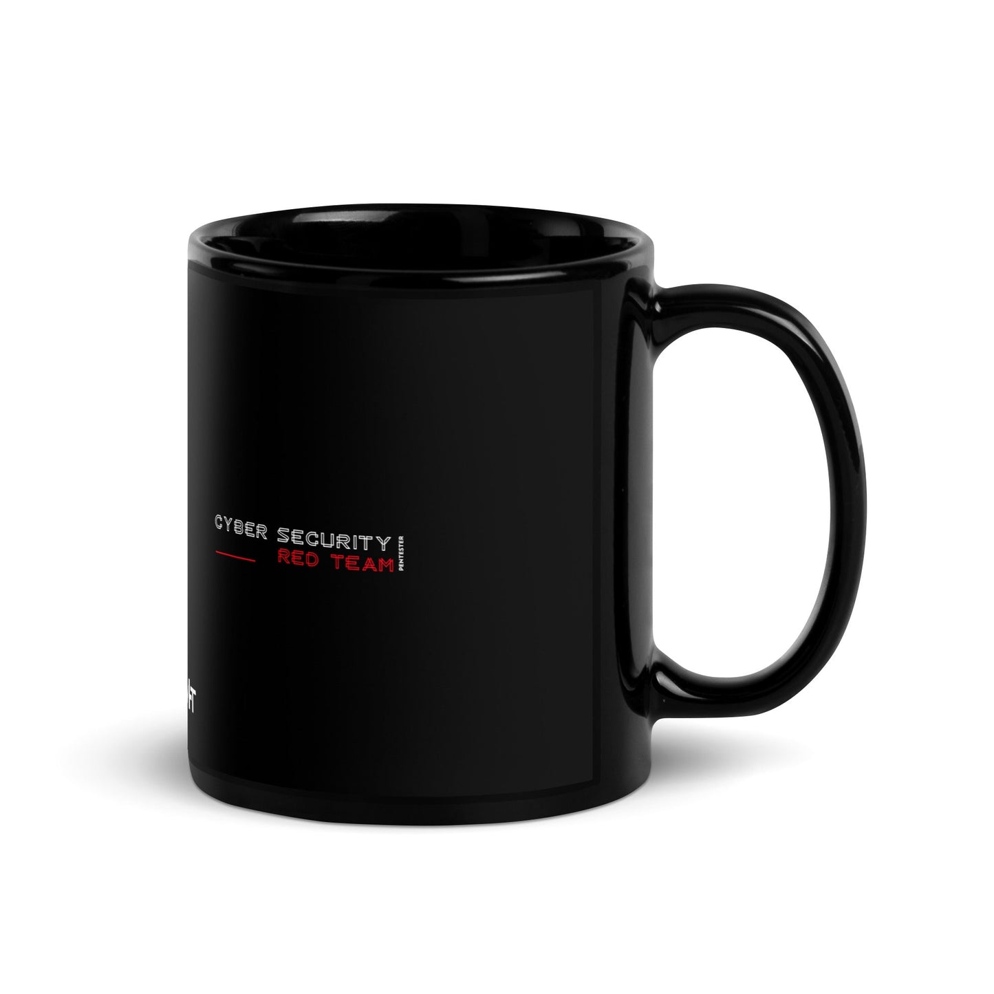 Cyber Security Red Team V2 - Black Glossy Mug by DarkByteGear