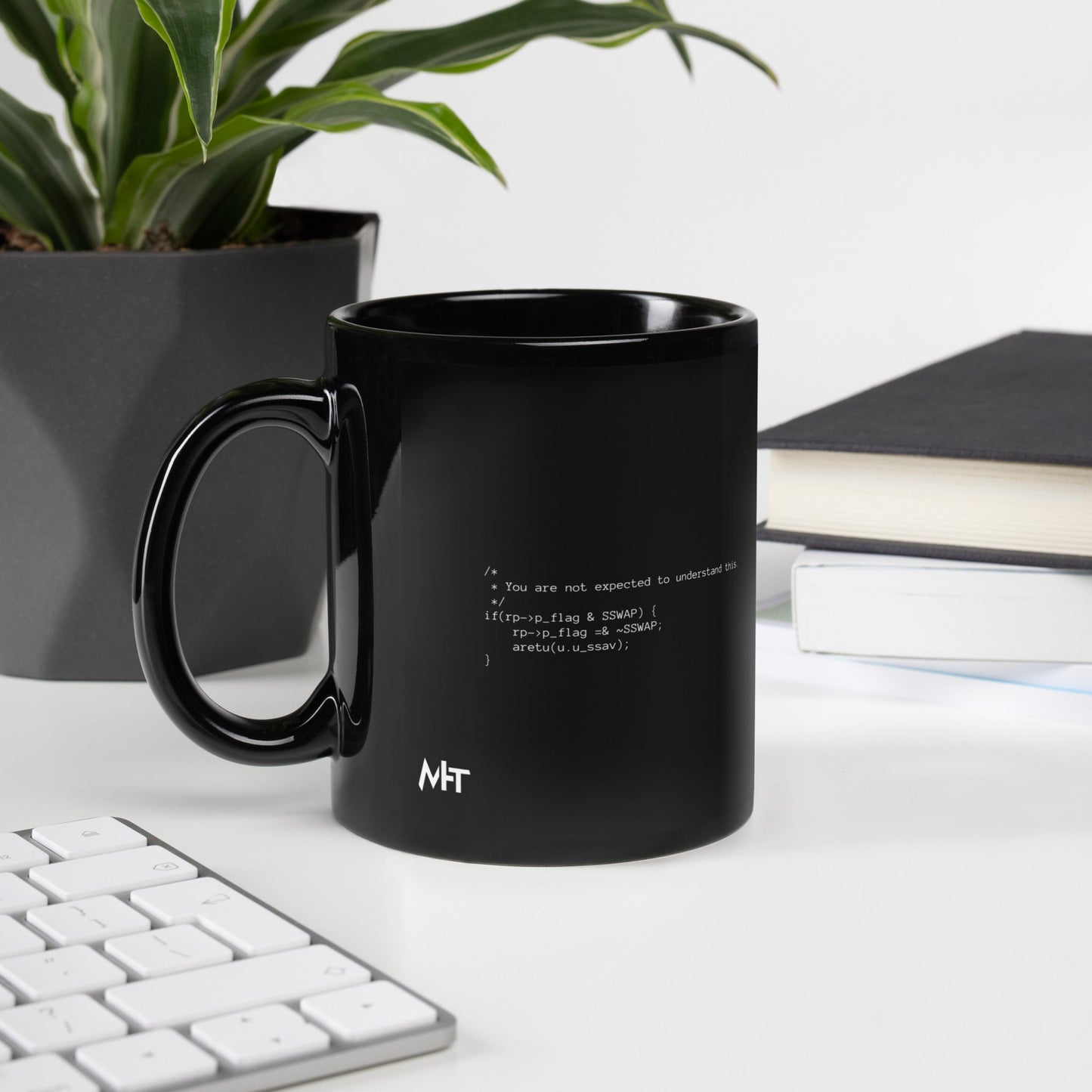 You are not expected to Understand this V1 - Black Glossy Mug by DarkByteGear