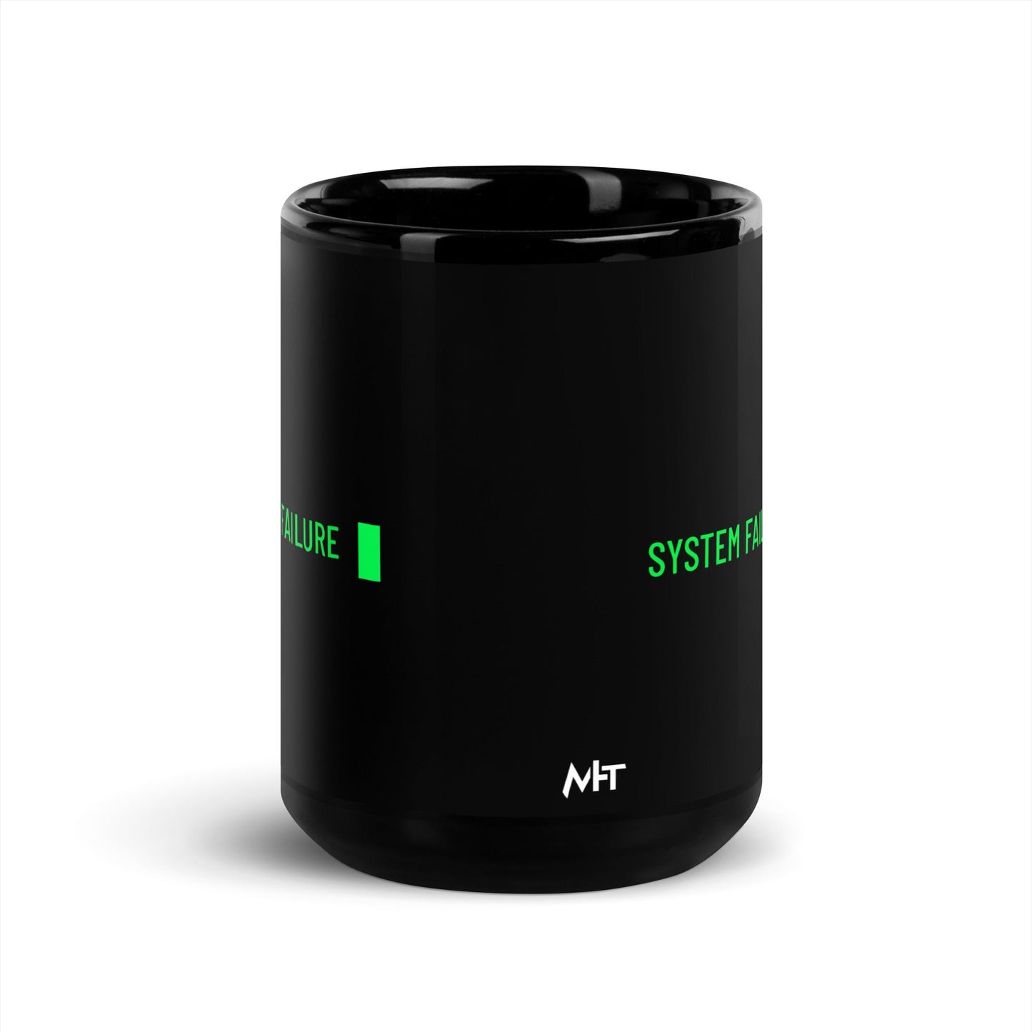 System Failure - Black Glossy Mug by DarkByteGear