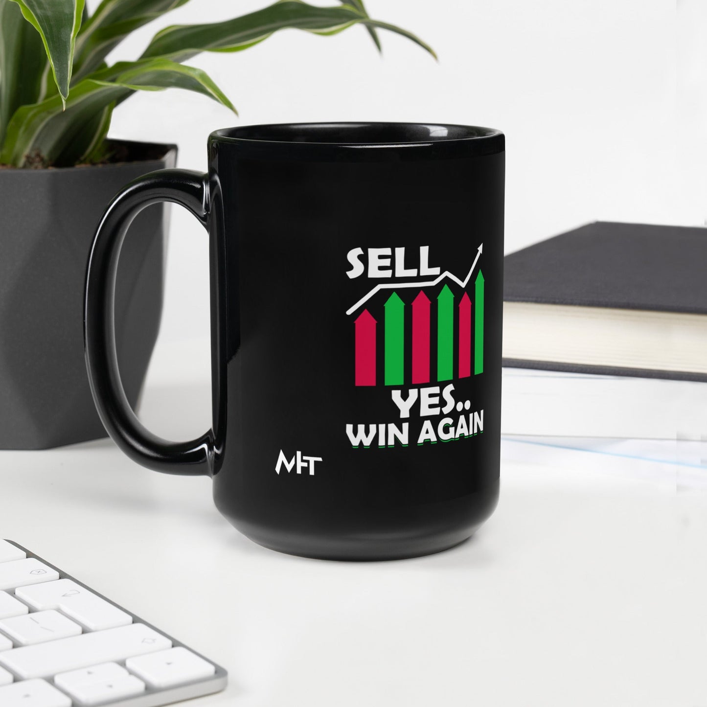 Sell: Yes..Win again! - Black Glossy Mug by DarkByteGear