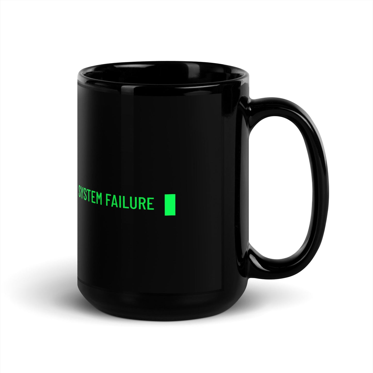 System Failure - Black Glossy Mug by DarkByteGear