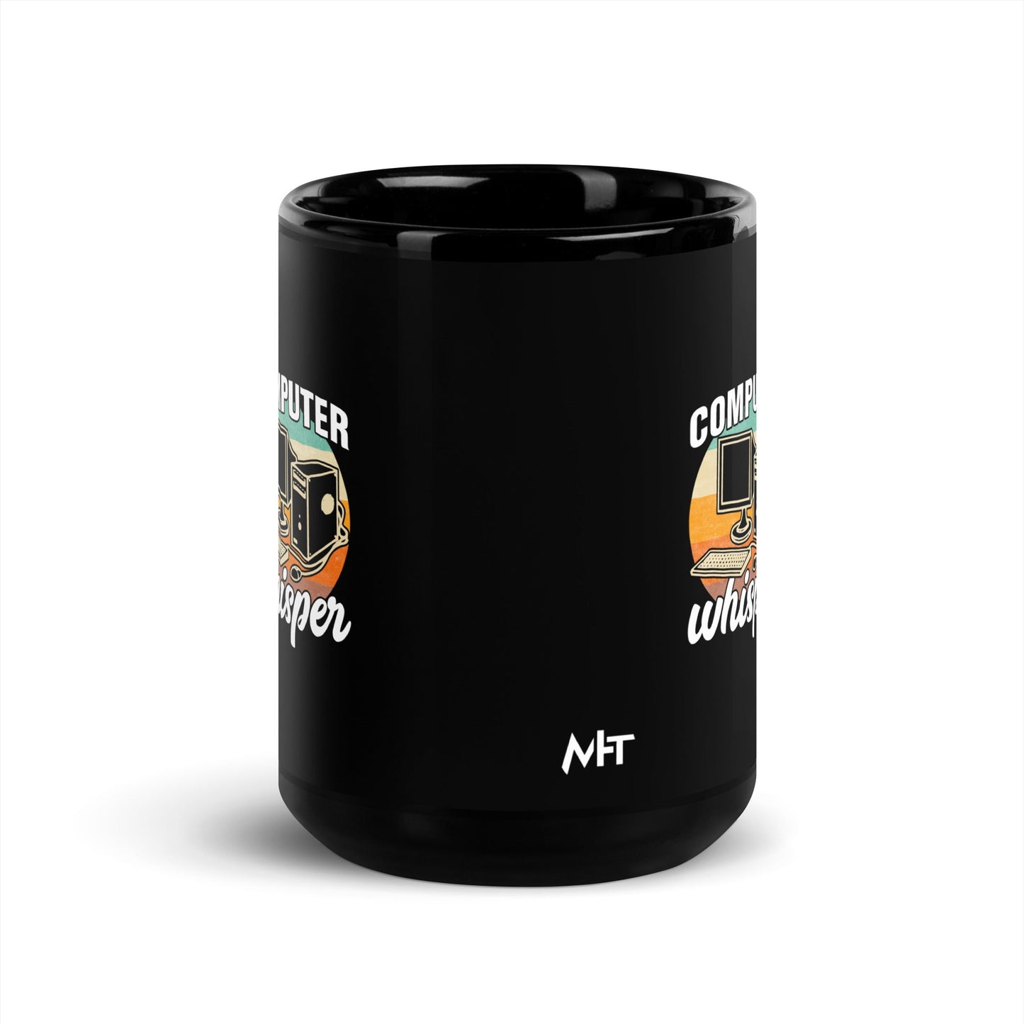 Computers whisper - Black Glossy Mug by DarkByteGear