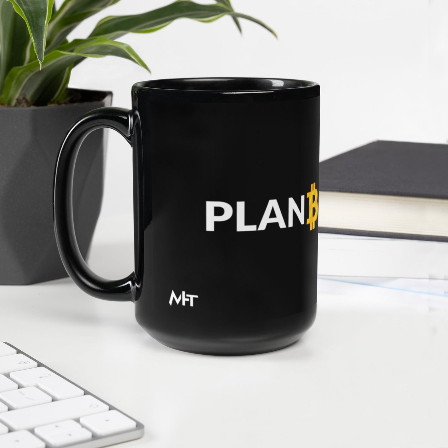 Plan B v1 - Black Glossy Mug by DarkByteGear