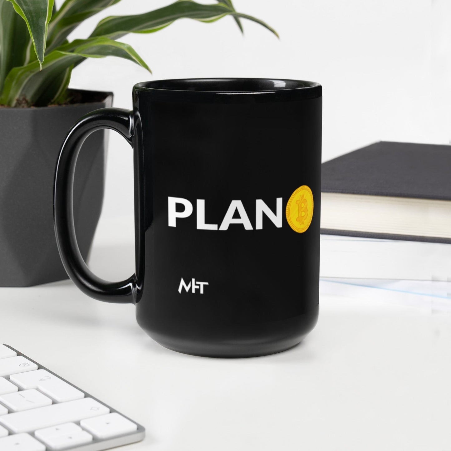 Plan B - Black Glossy Mug by DarkByteGear