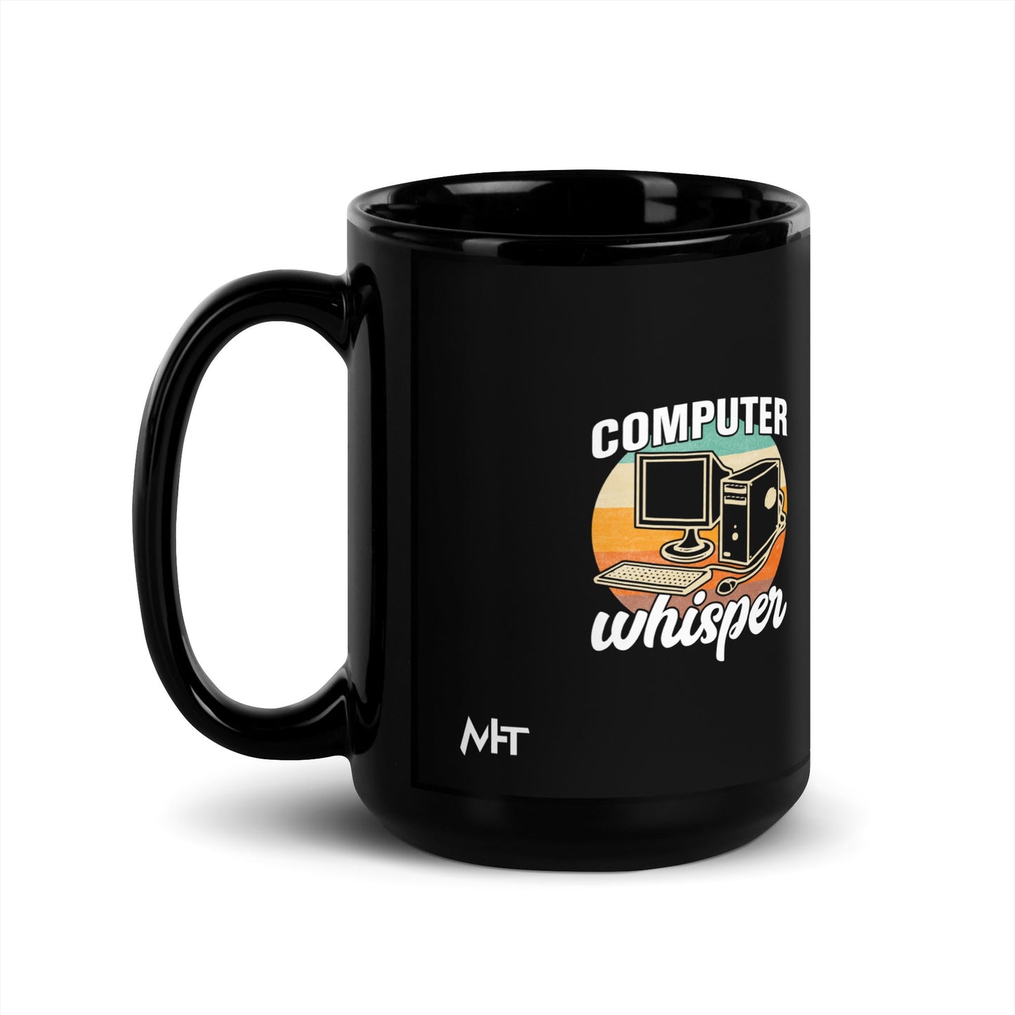 Computers whisper - Black Glossy Mug by DarkByteGear