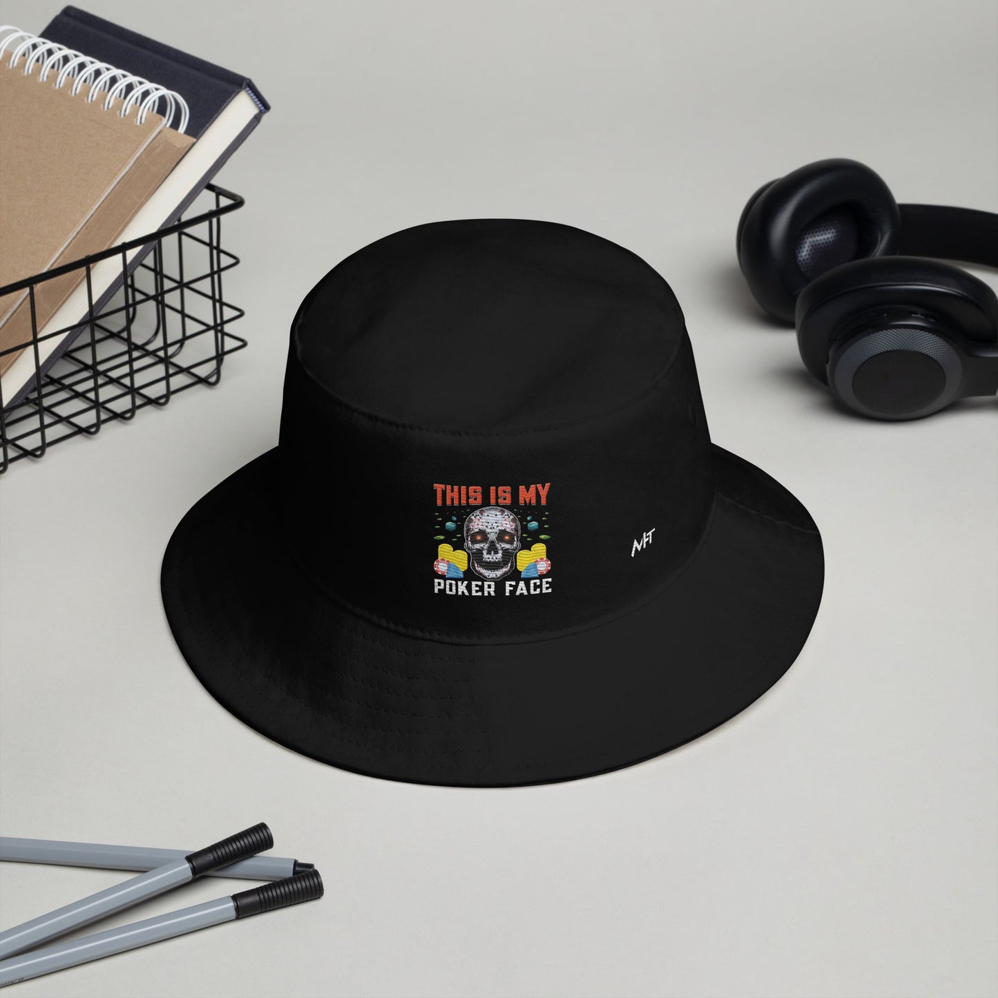 This is My Poker Face - Bucket Hat by DarkByteGear