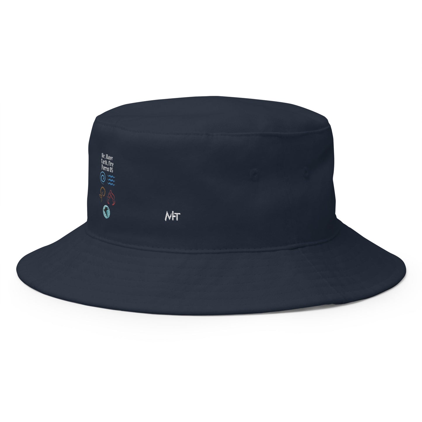 Air, Water, Earth, Fire, Parrot OS - Bucket Hat by DarkByteGear