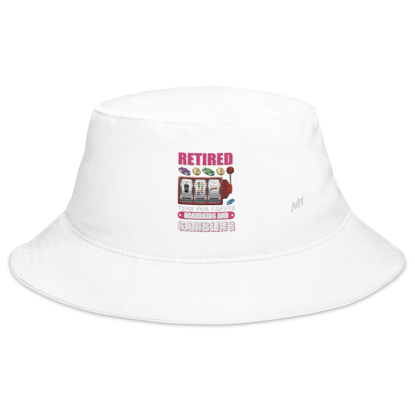 Retired: Time for Coffee, Grandkids and Gambling - Bucket Hat by DarkByteGear