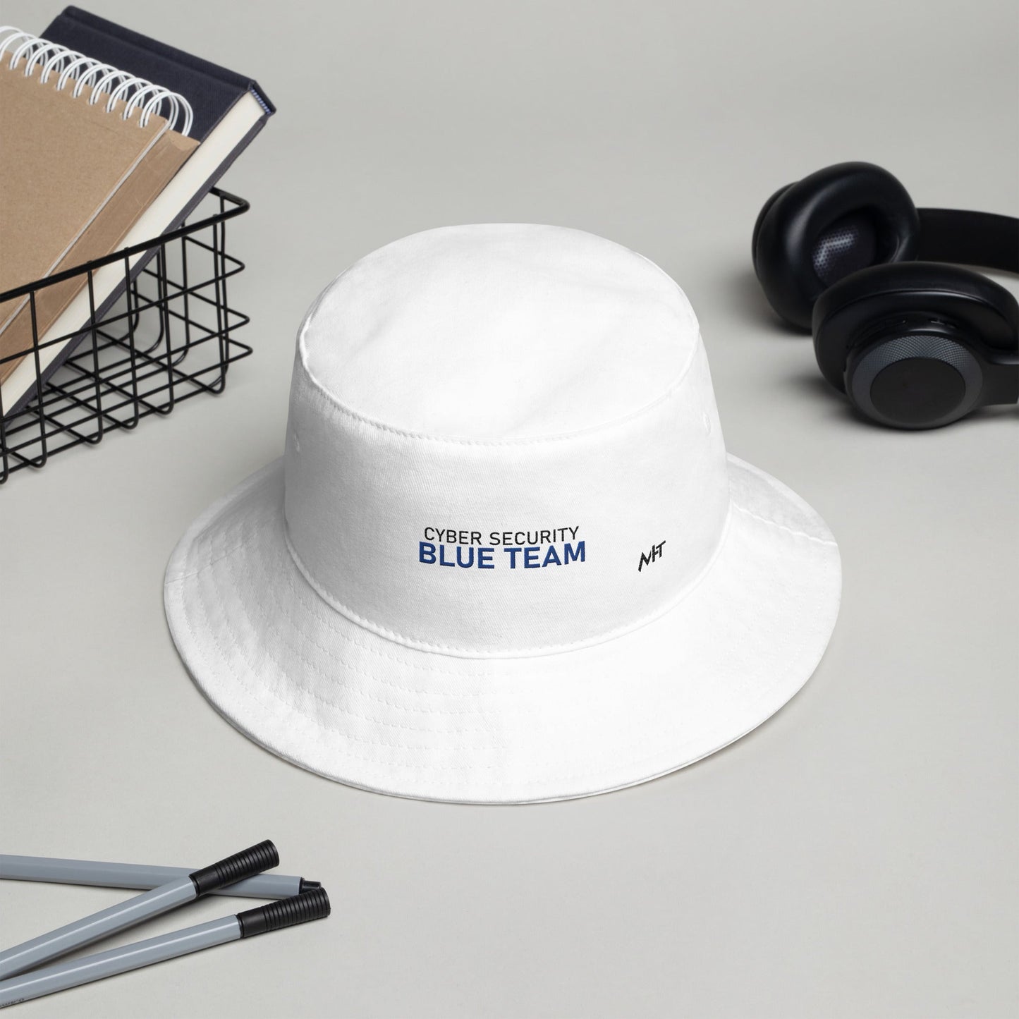 Cyber Security Blue team V4 - Bucket Hat by DarkByteGear