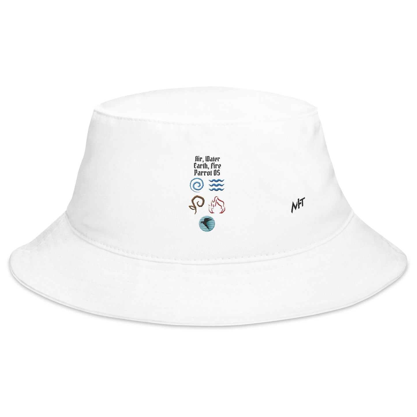 Air, Water, Earth, Fire, Parrot OS - Bucket Hat by DarkByteGear