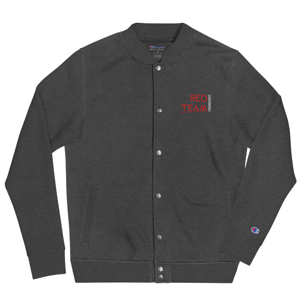 Cyber Security Red Team v4 - Embroidered Champion Bomber Jacket by DarkByteGear