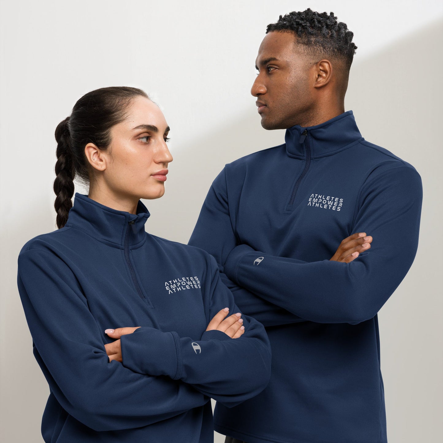 Athletes Empower Athletes - Quarter zip pullover by DarkByteGear
