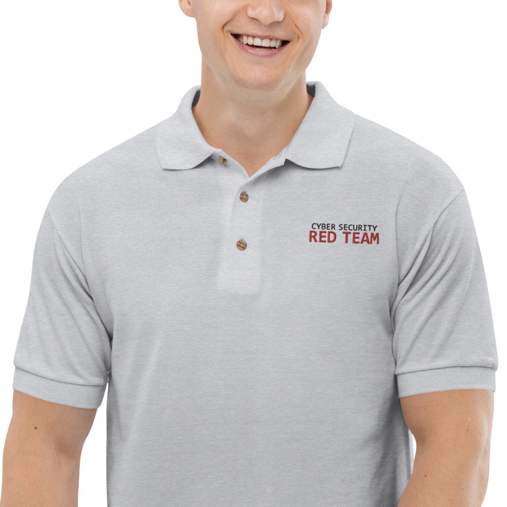 Cyber Security Red Team - Embroidered Polo Shirt by DarkByteGear