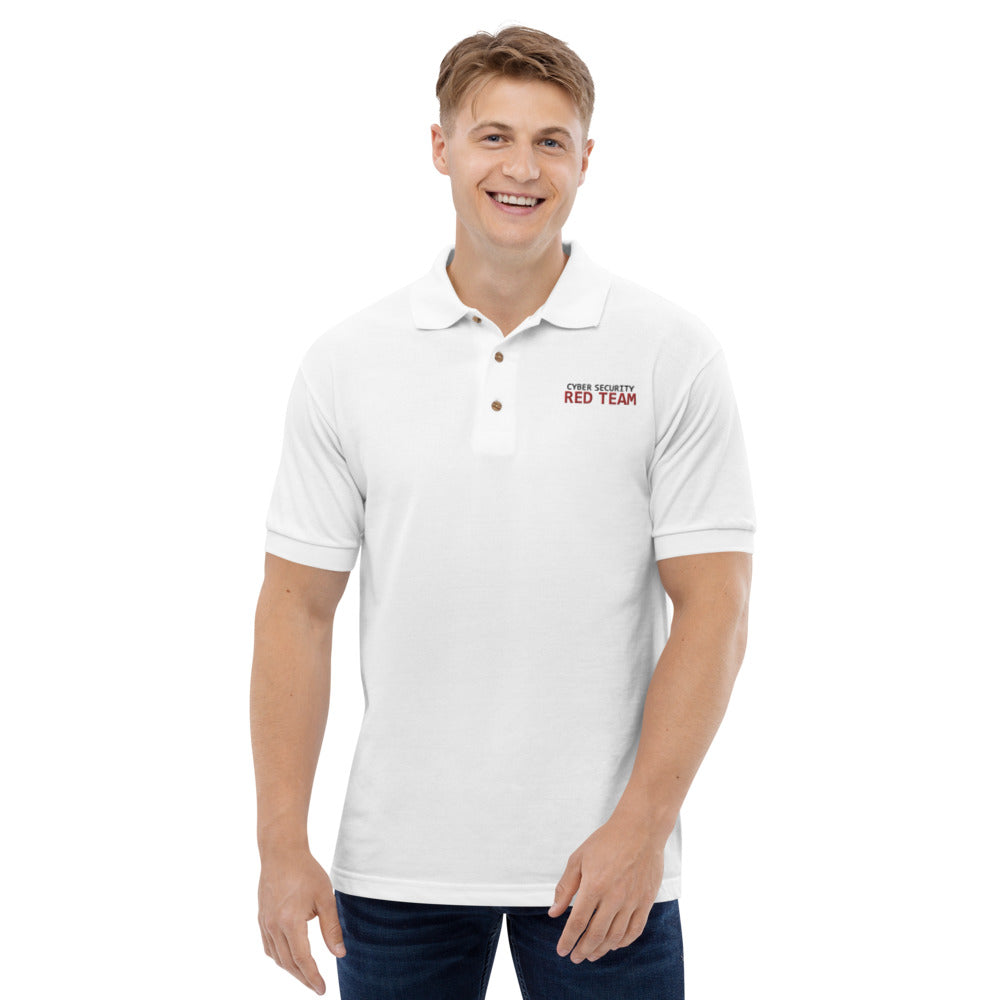 Cyber Security Red Team - Embroidered Polo Shirt by DarkByteGear