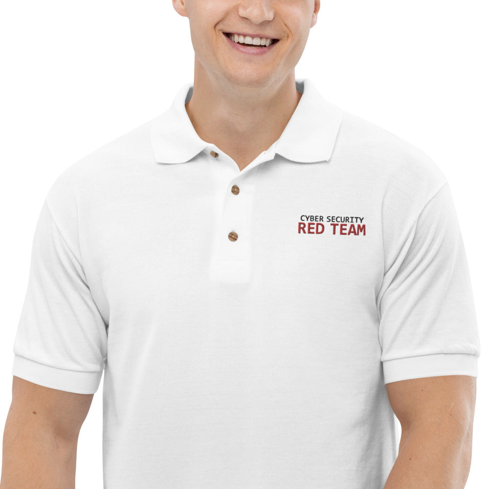 Cyber Security Red Team - Embroidered Polo Shirt by DarkByteGear