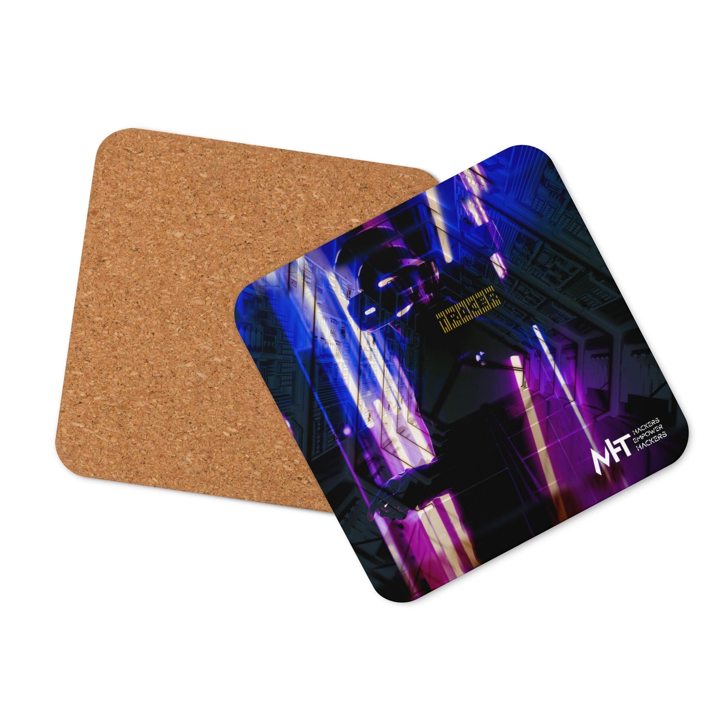 Cyberware - Tracer - Cork-back coaster by DarkByteGear