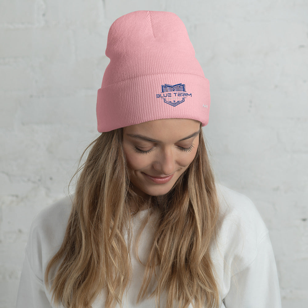 Cyber Security Blue Team V15 - Cuffed Beanie by DarkByteGear