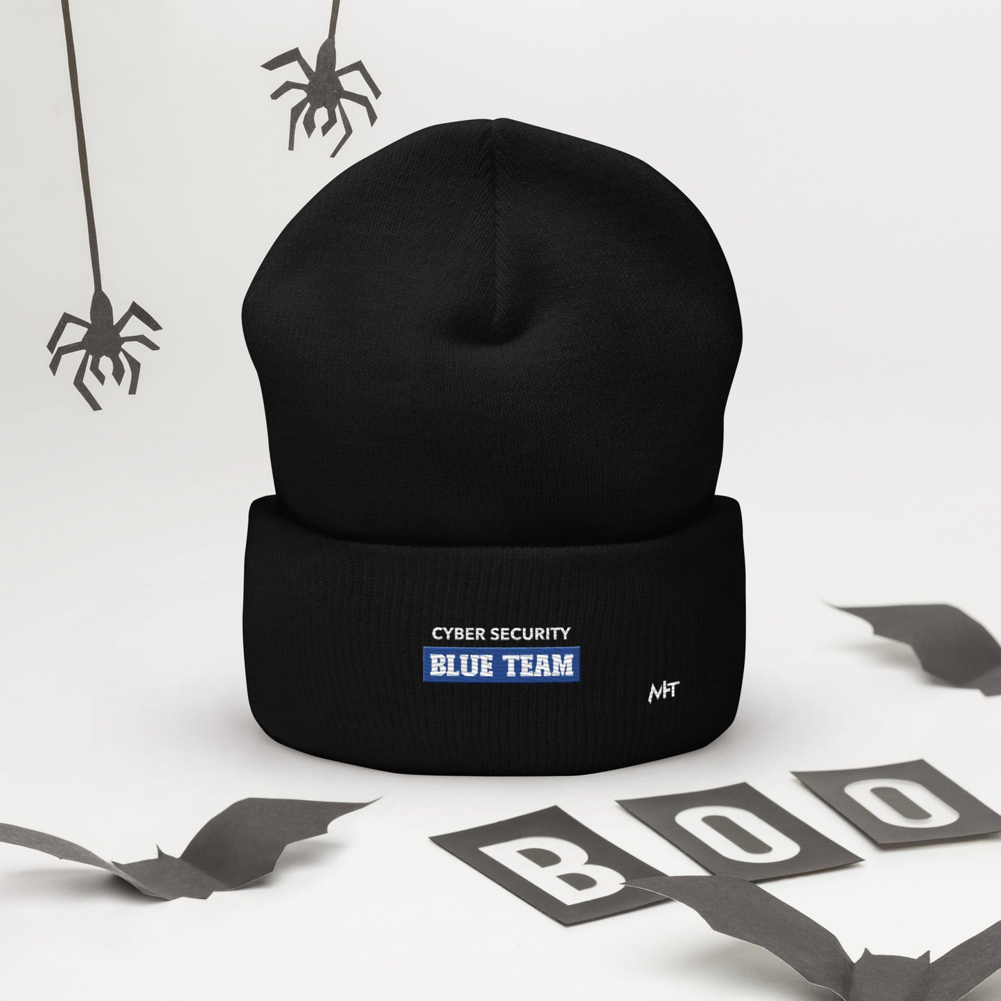 Cyber Security Blue Team V10 - Cuffed Beanie by DarkByteGear