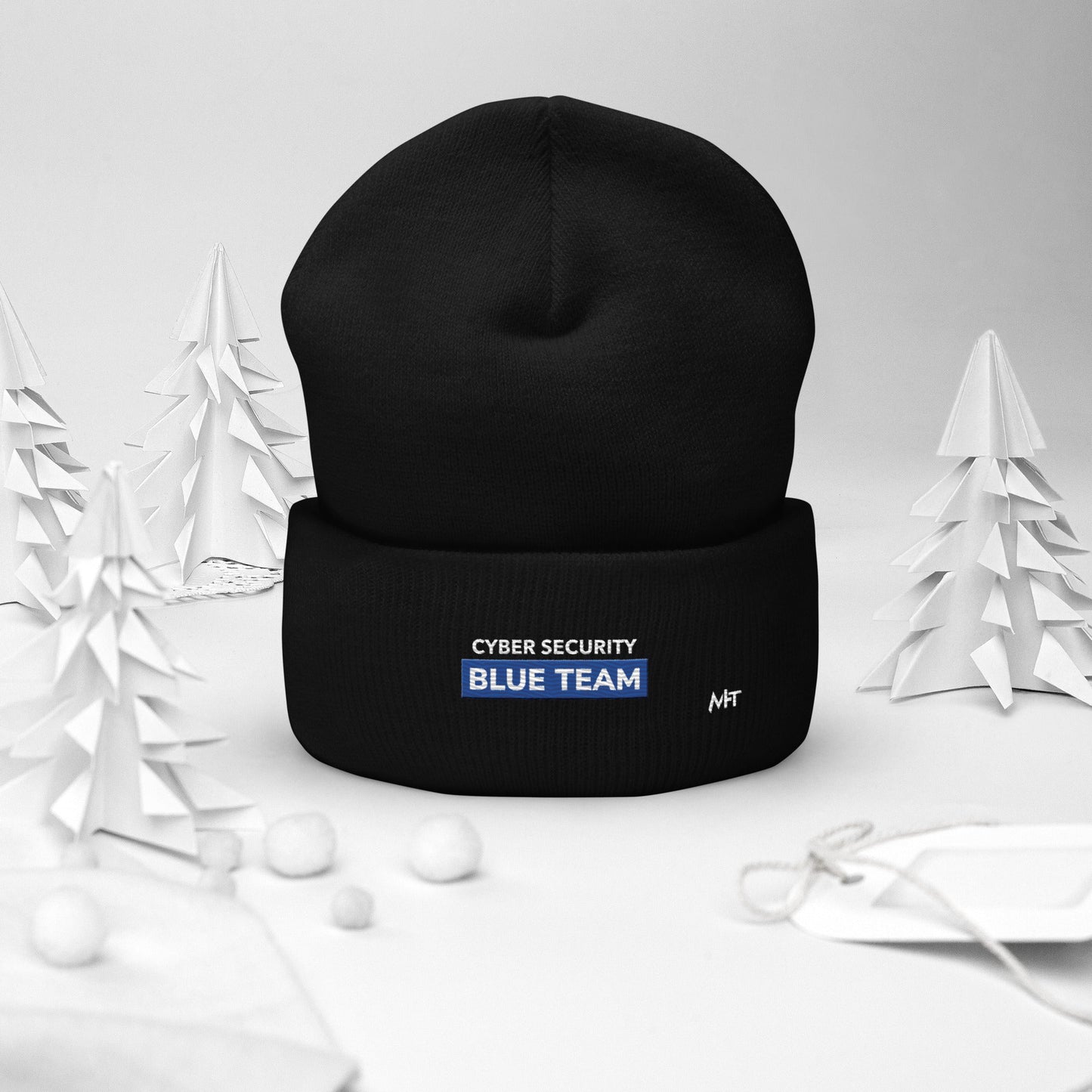Cyber Security Blue Team V11 - Cuffed Beanie by DarkByteGear