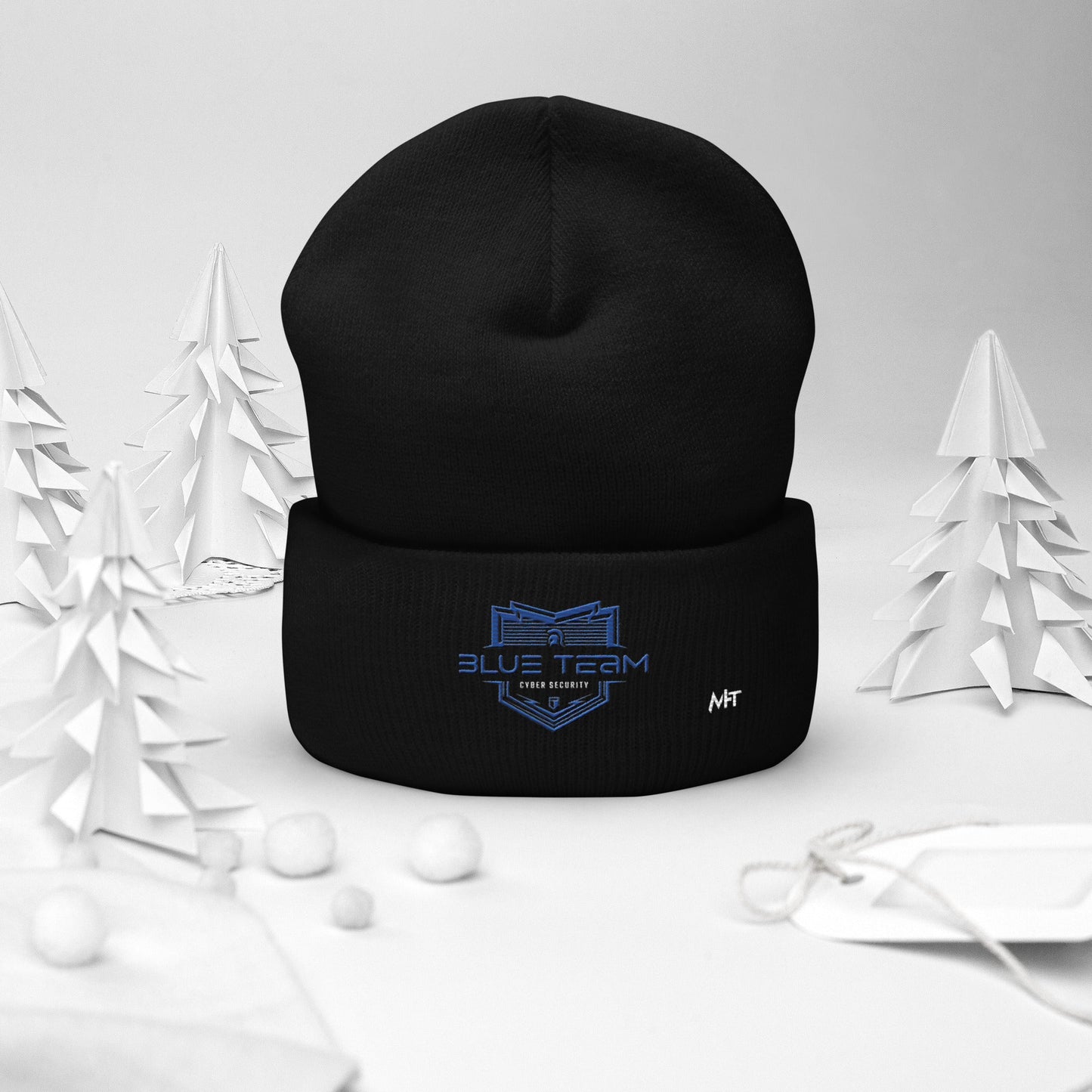 Cyber Security Blue Team V15 - Cuffed Beanie by DarkByteGear