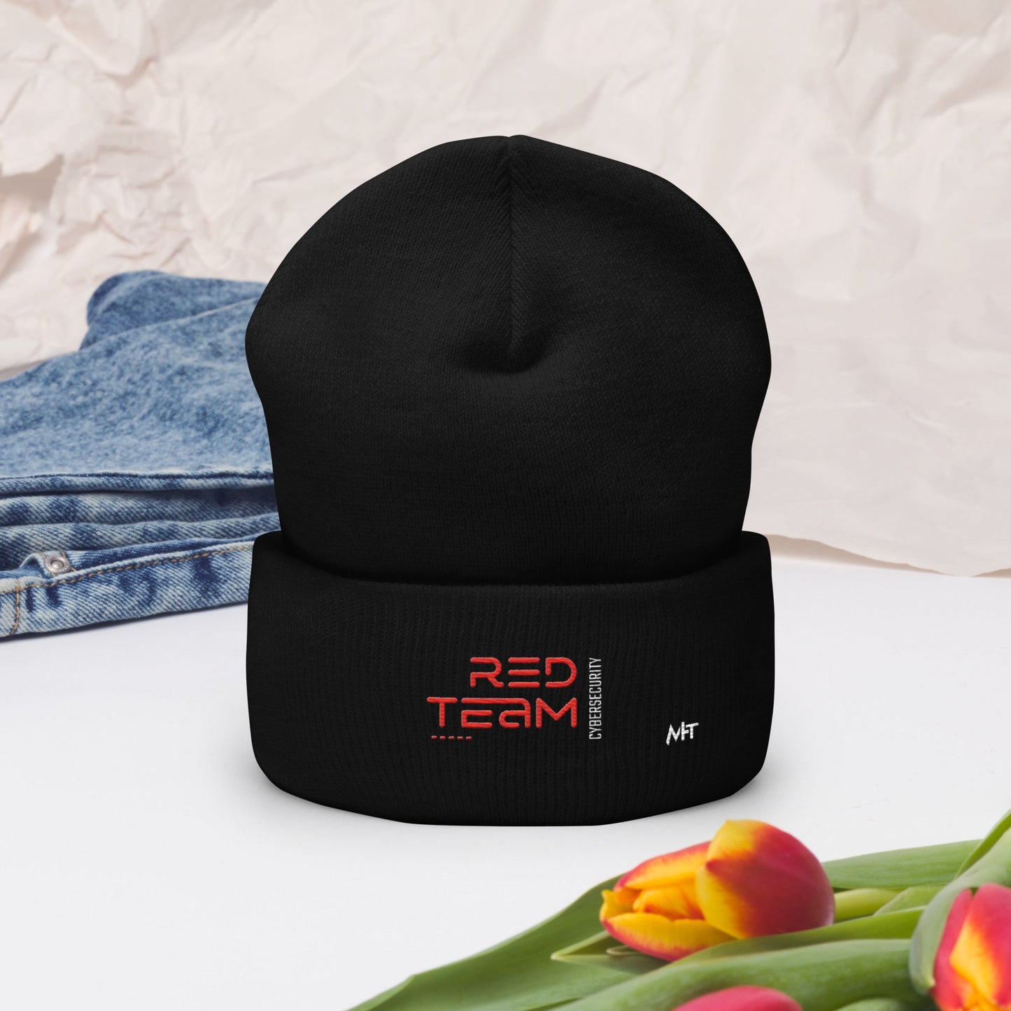 Cyber Security Red Team V11 - Cuffed Beanie by DarkByteGear